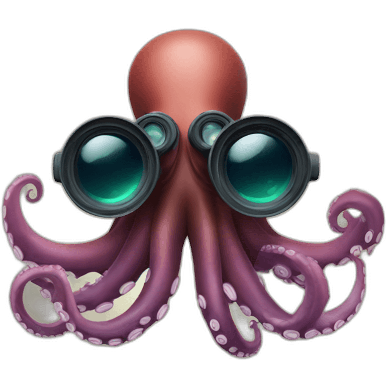 octopus with binoculars emoji