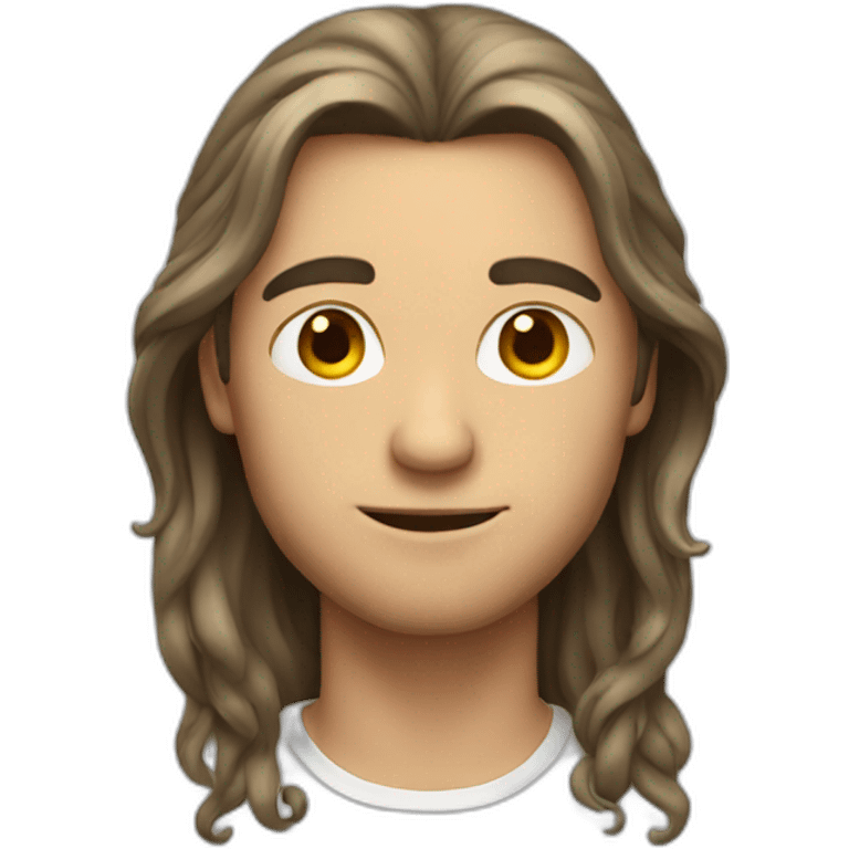 guy with long hair emoji