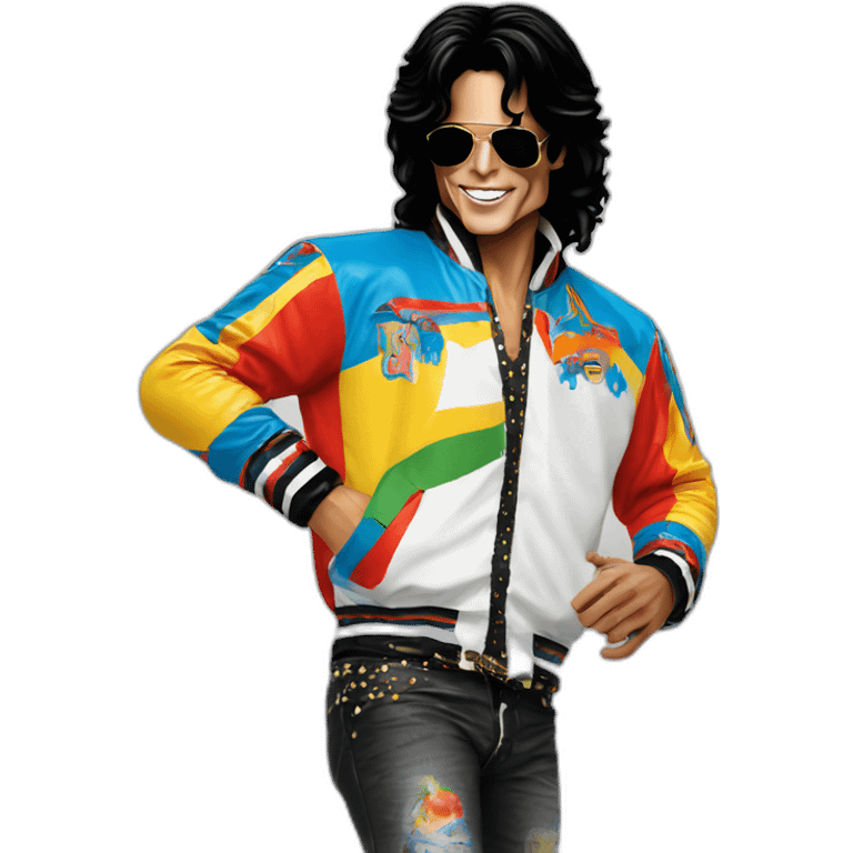 michael jackson with olodum jersey emoji