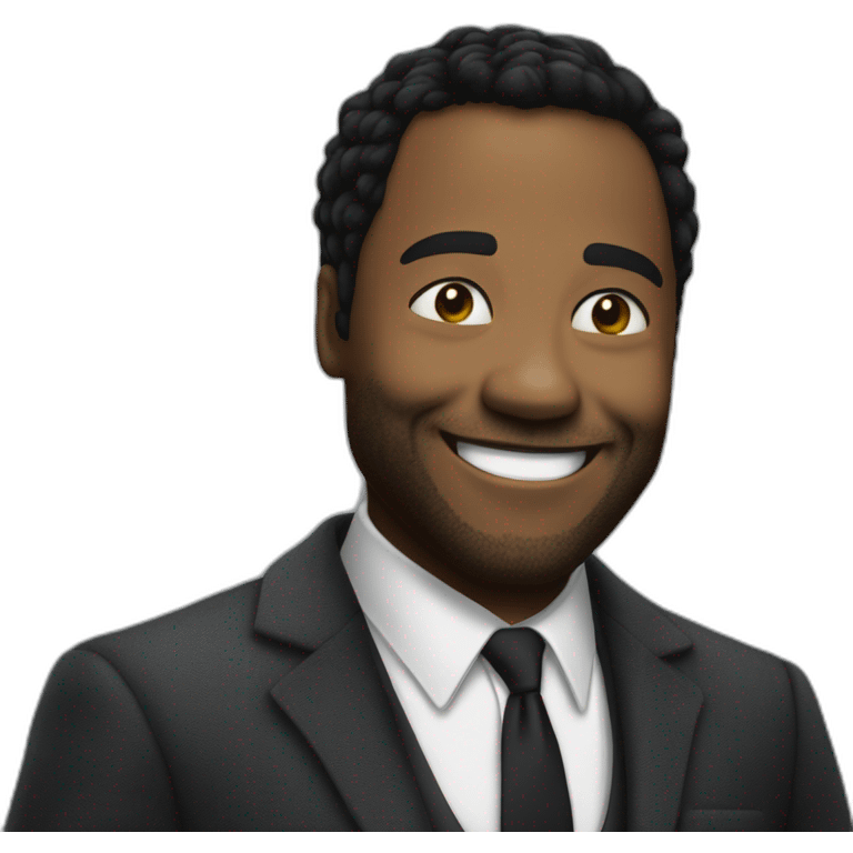 Chiwitel ejiofor grinning suit emoji