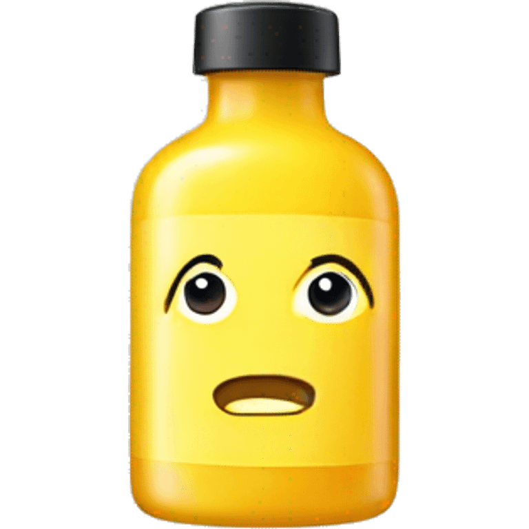 yellow bottle of scalp scrub emoji