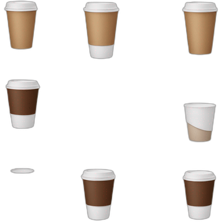 man hed who drink a paper cup of coffee emoji