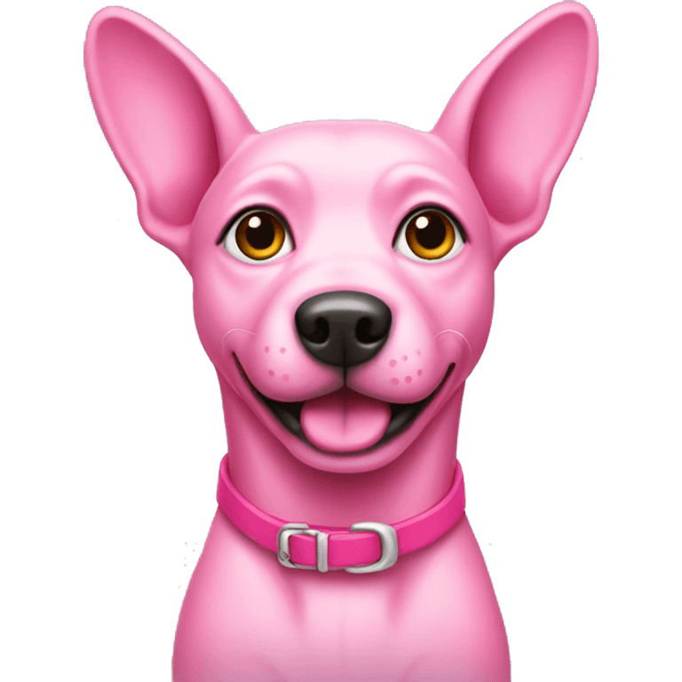 Pink dog  emoji