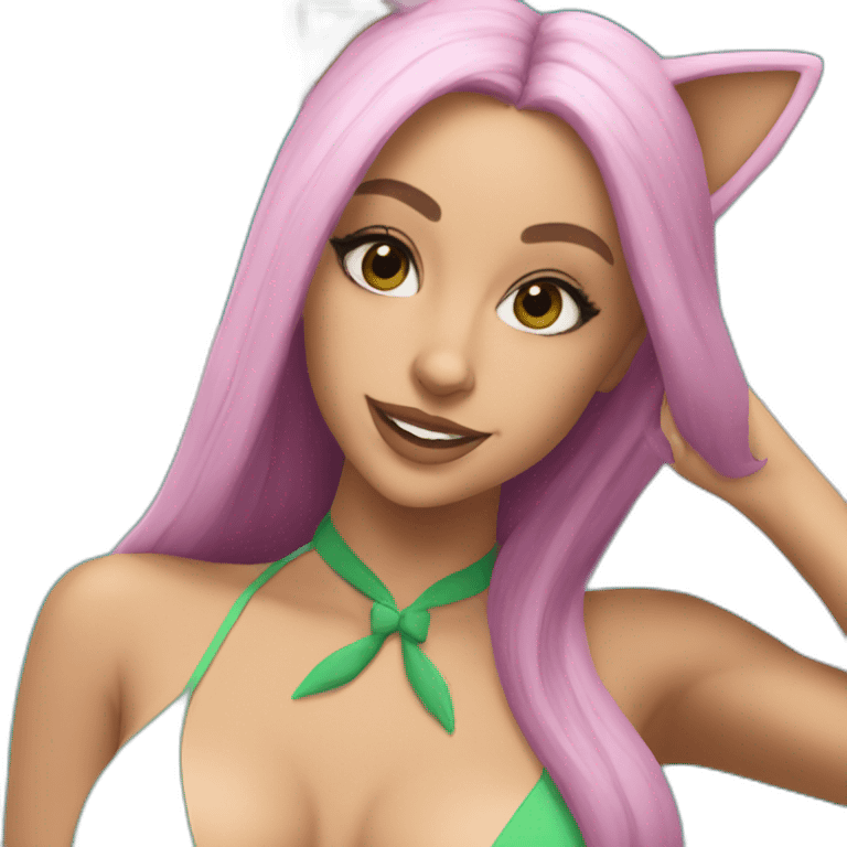 catgirl-ariana-grande-cannabis-swim-suit emoji