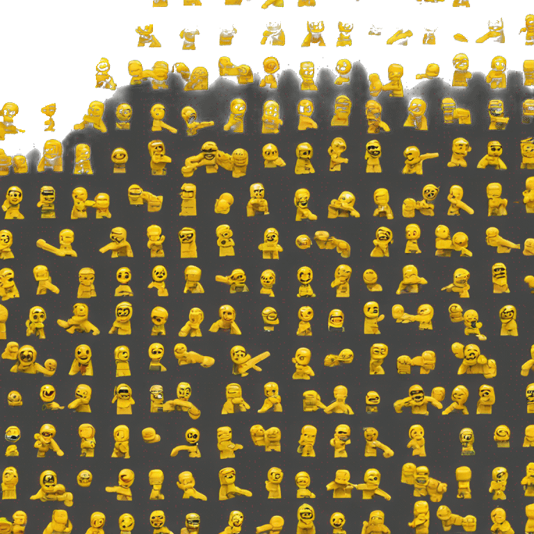 Lego man play emoji