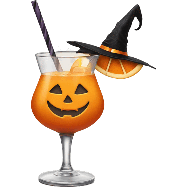 Halloween cocktail  emoji