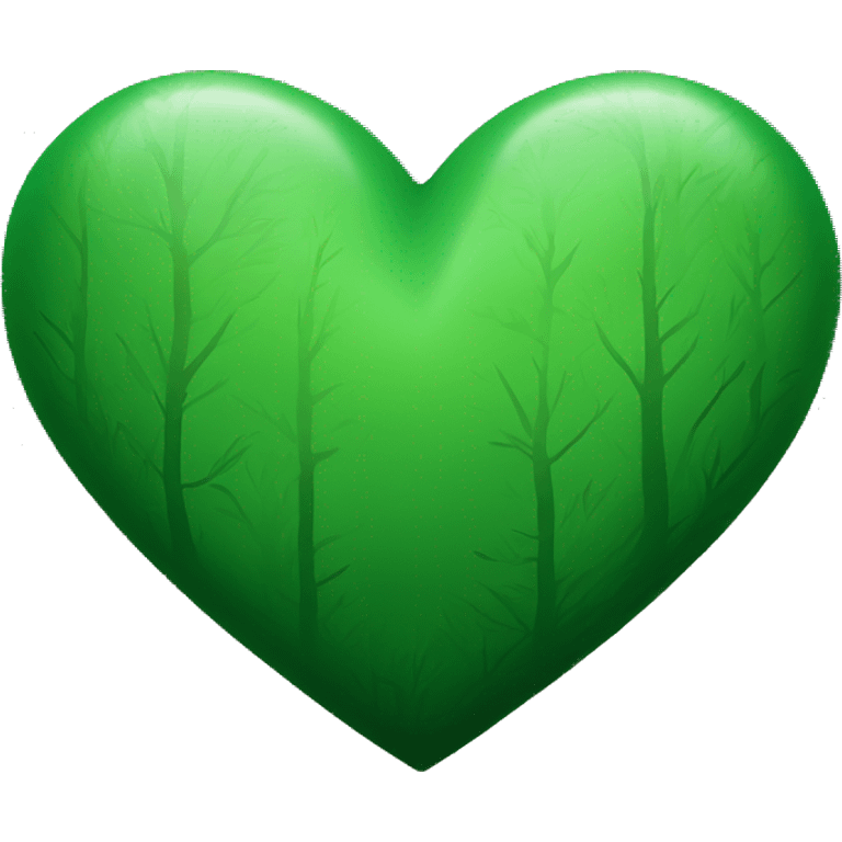 Forest green heart emoji