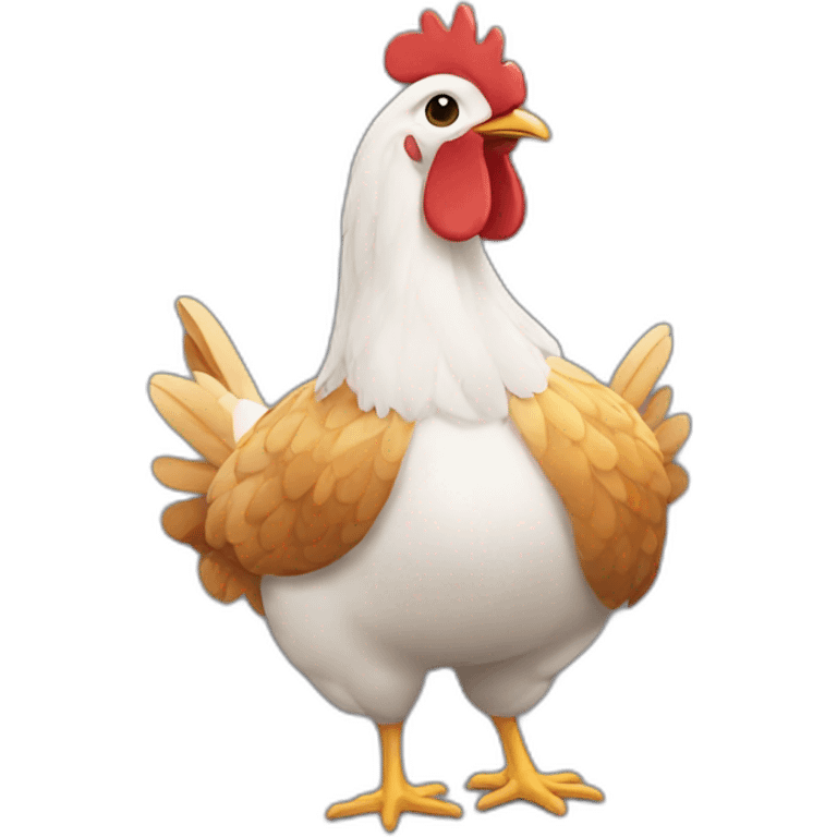 Homme poulet  emoji