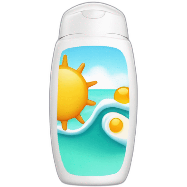 Sunscreen bottle emoji