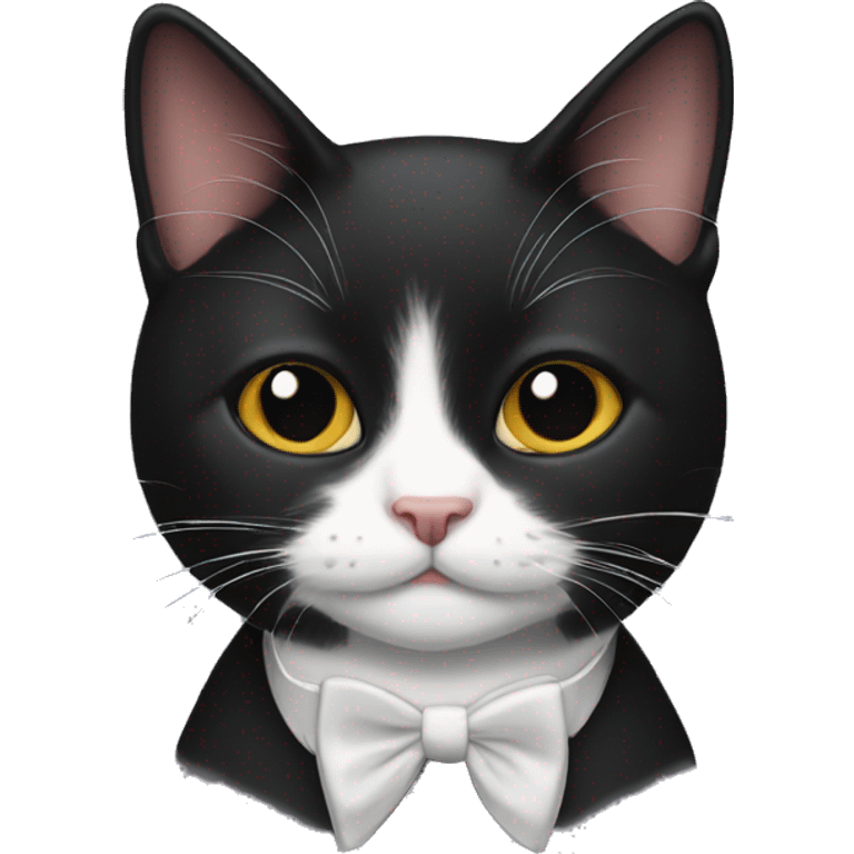 Tuxedo cat emoji