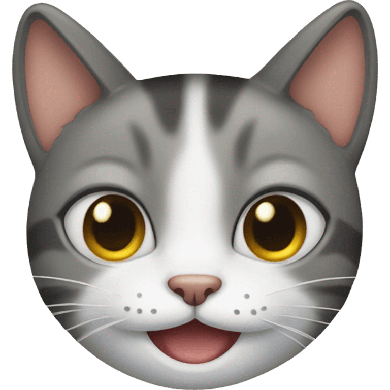 A cat smiling  emoji