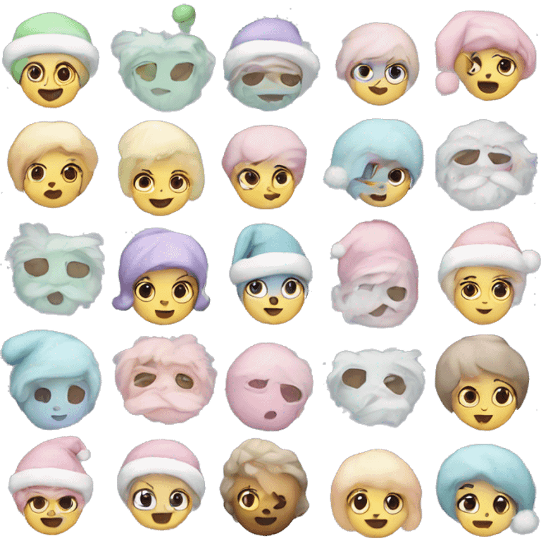 Pastel christmas emoji