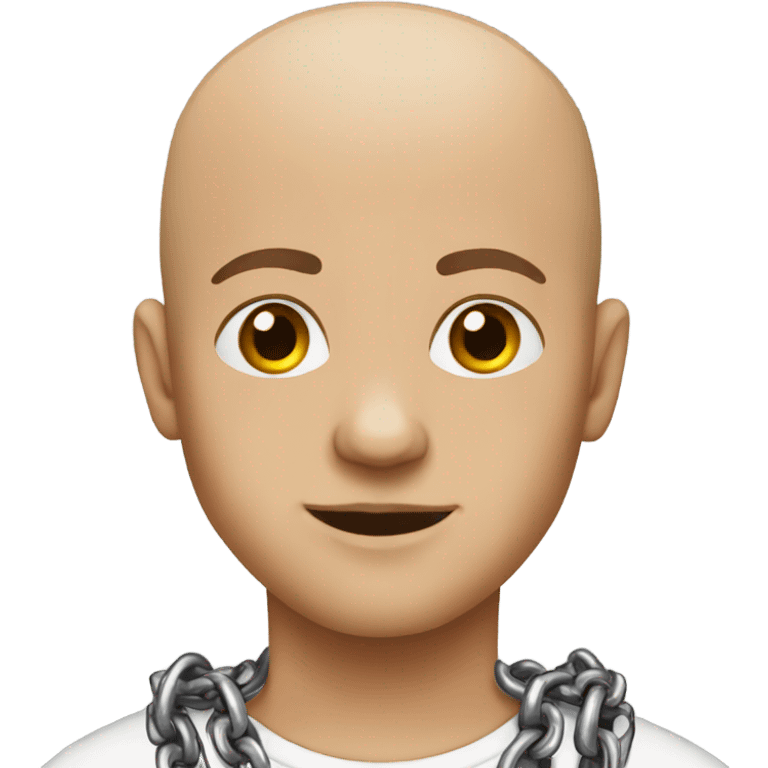 bald boy with chains  emoji