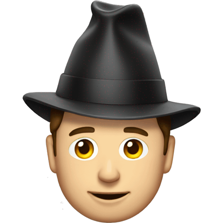 elon musk wearing a silly hat emoji