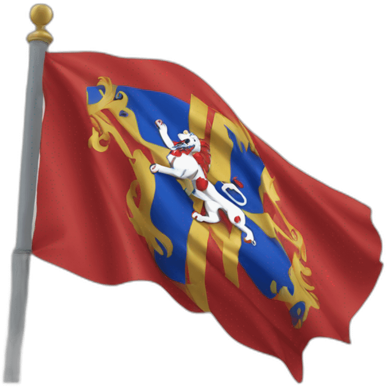 Drapeau de Lyon emoji