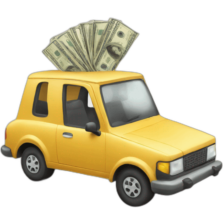 Scootmobile with money emoji