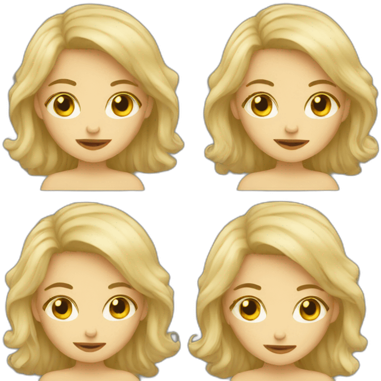 ugly blonde girl emoji