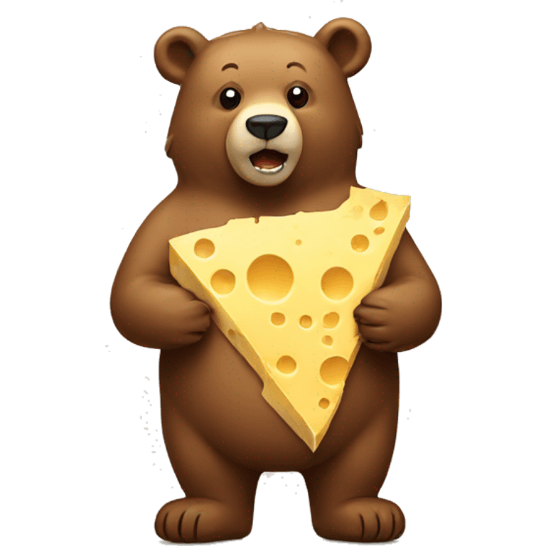 Bear with cheese  emoji