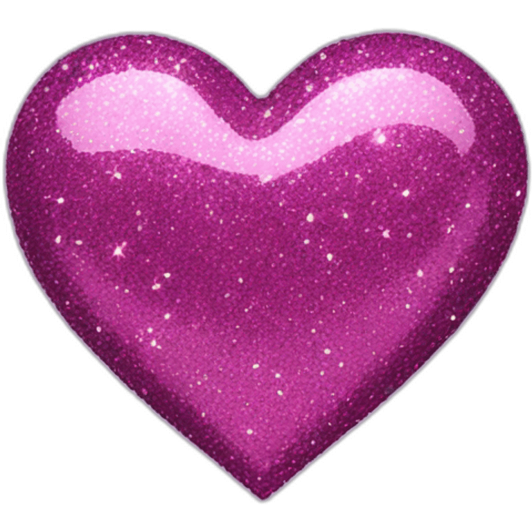 Glitter heart  emoji