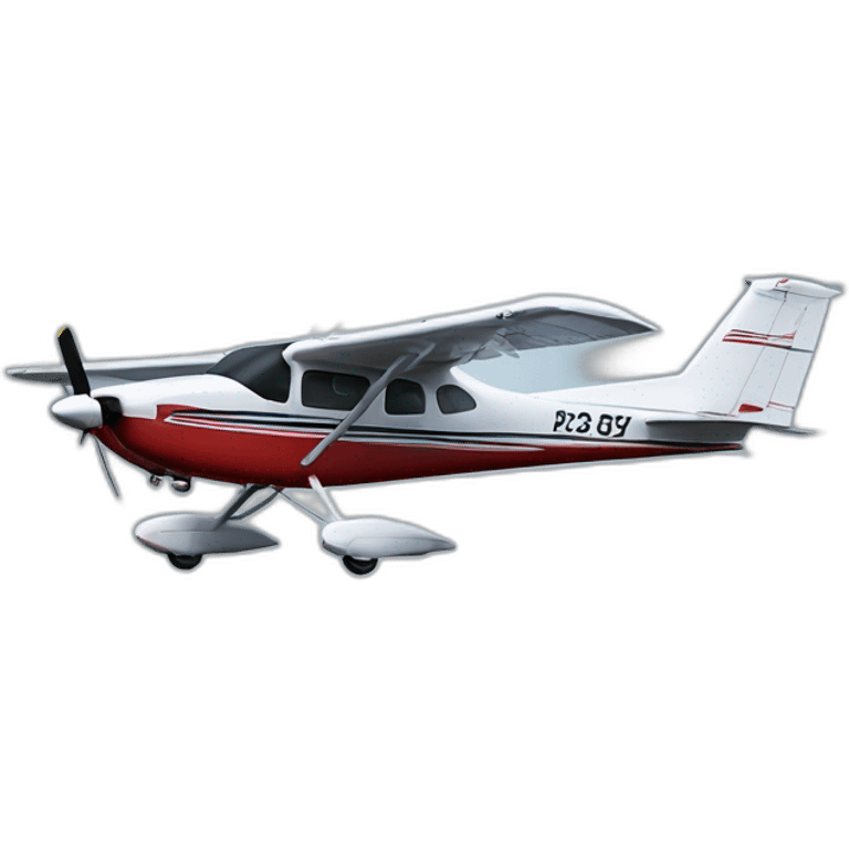 Hyper realistic airplane cessna modelo 206 emoji