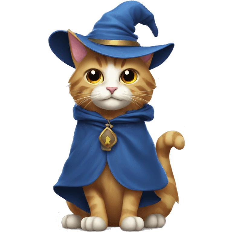 Wizard cat that’s on a mission emoji