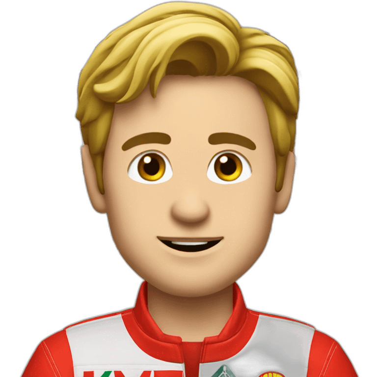 Formule 1 Ferrari voiture en face emoji