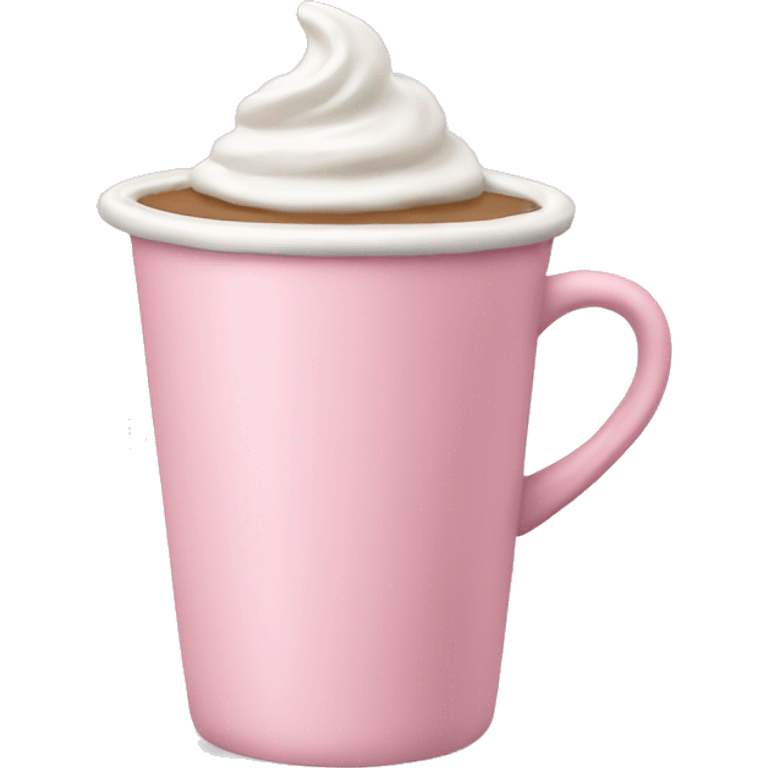 Light Pink Hot Choclate Cup emoji