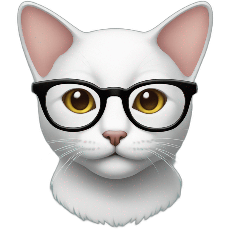 cat in glasses emoji