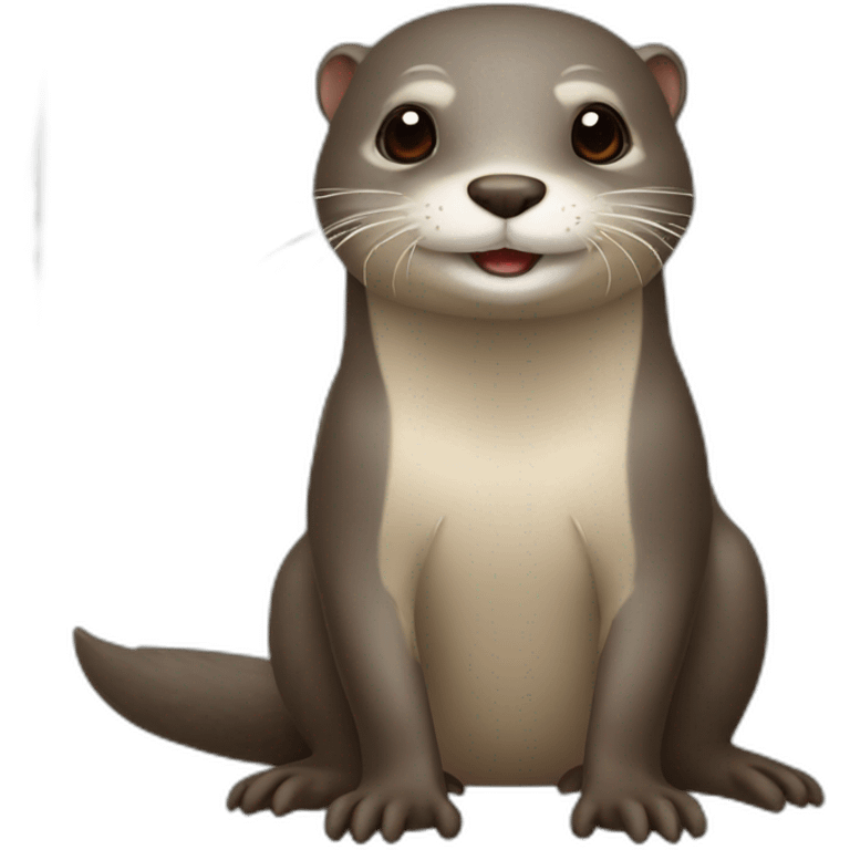 Loutre avec rat emoji