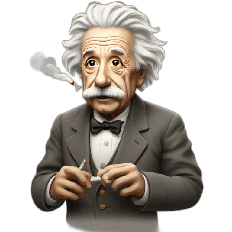 Einstein smoking emoji