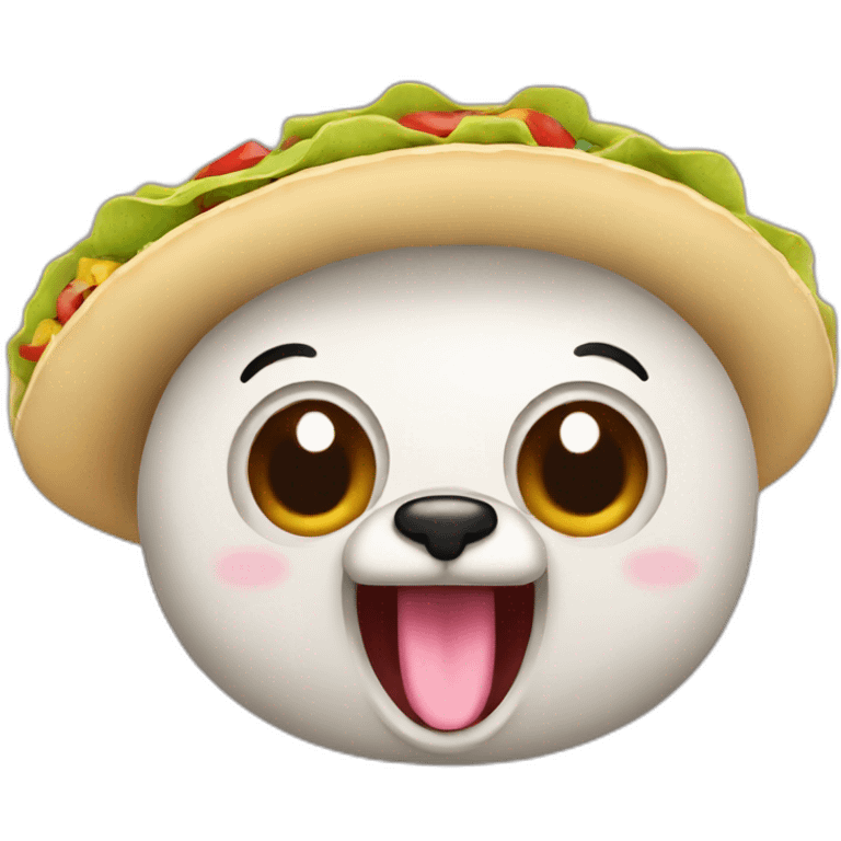 Happy cochinita taco emoji