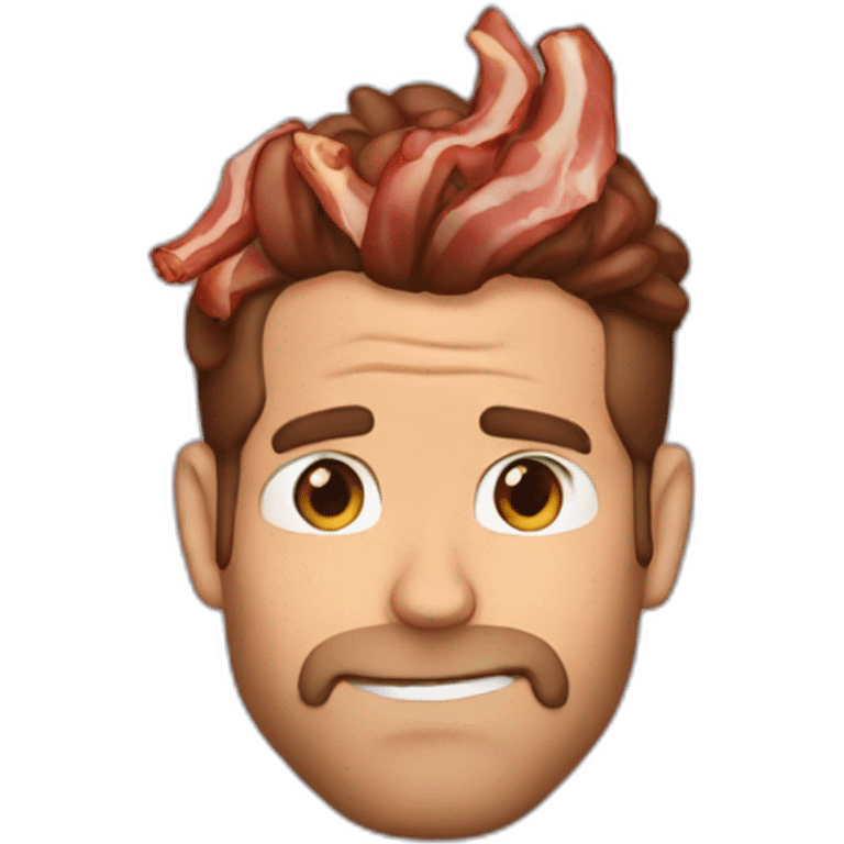 Ryan Reynolds with bacon ears emoji