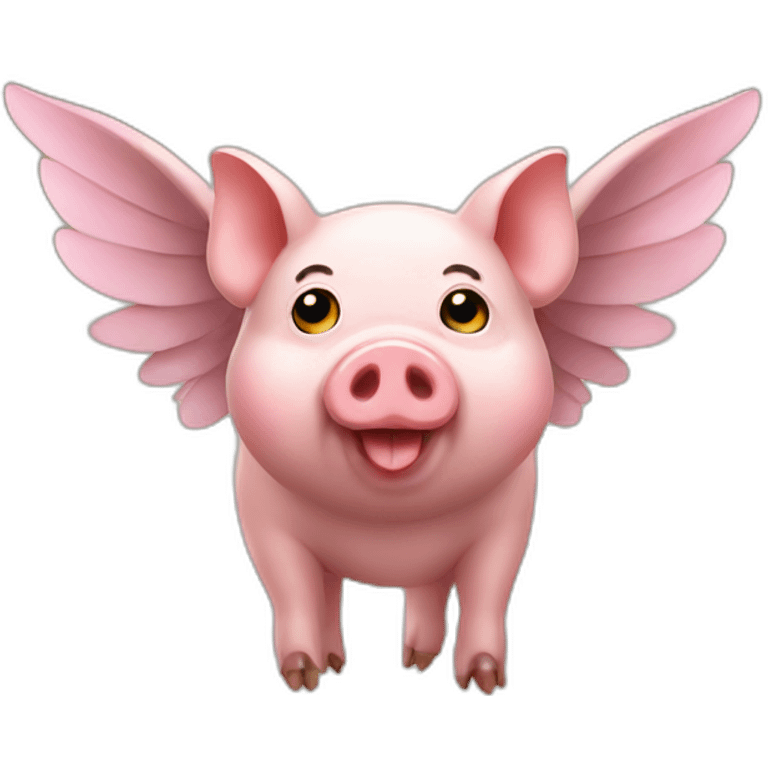 Pig with wings emoji