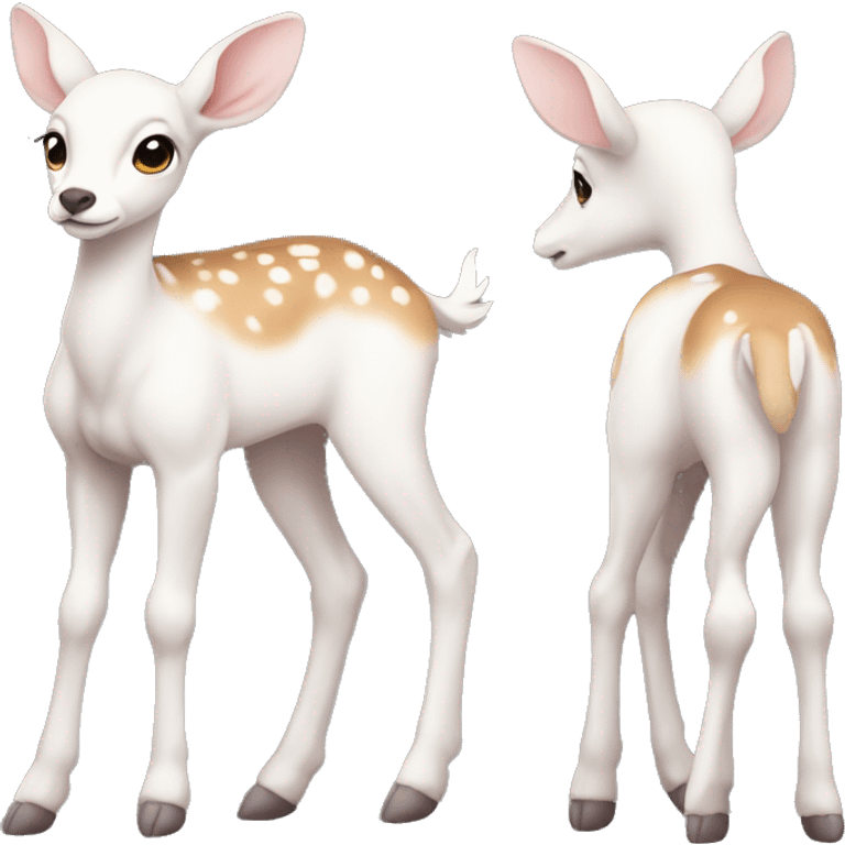 piebald fawn pretty fullbody emoji