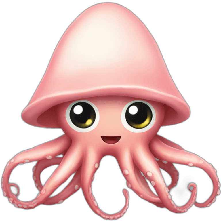 Squid wearing a bonnet emoji