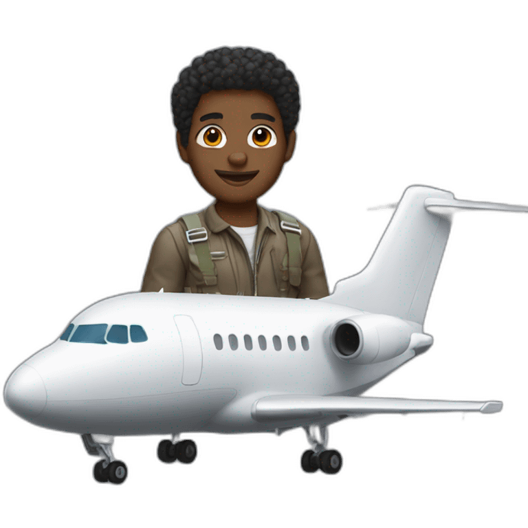 black people airplaine emoji