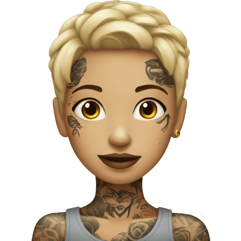 Tattooed girl emoji