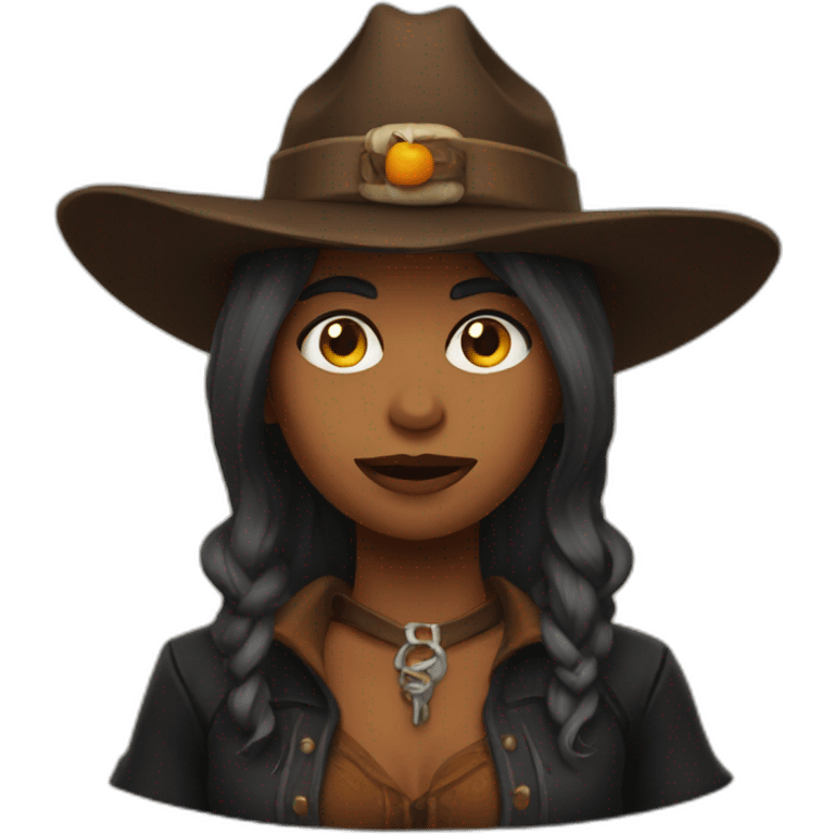 cowboy witch emoji