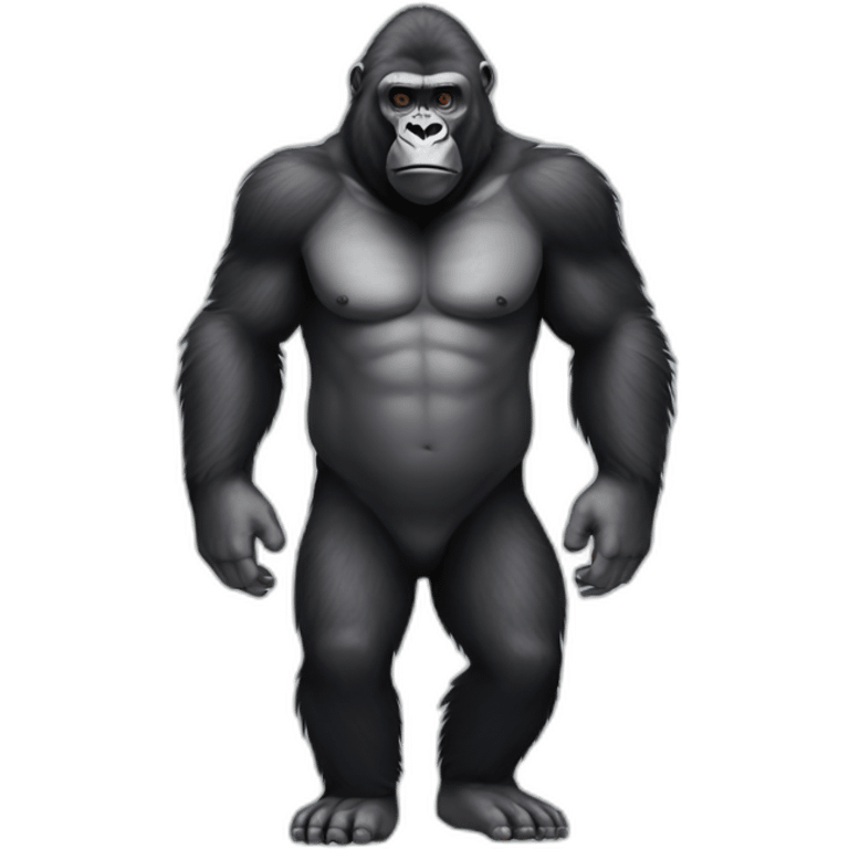 Full body gorilla emoji