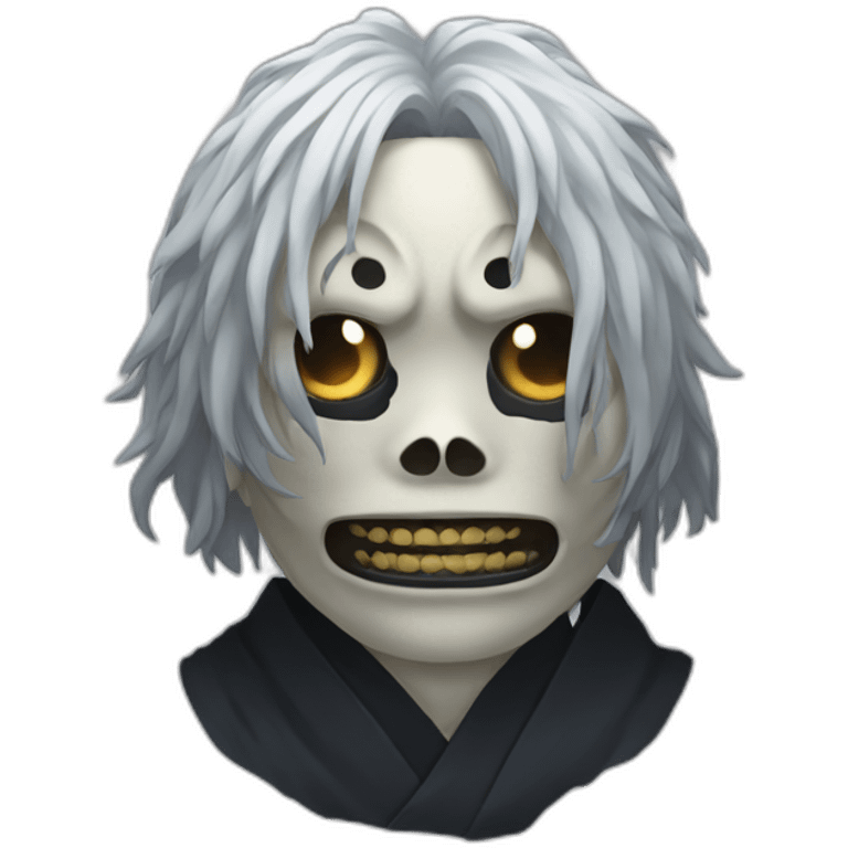 Tomura shigaraki with mask emoji