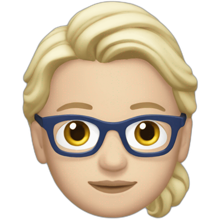 France Marine Lepen political blue blazer emoji