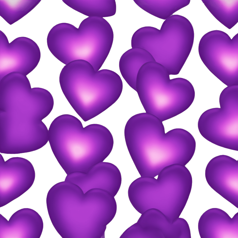 Purple fire heart emoji