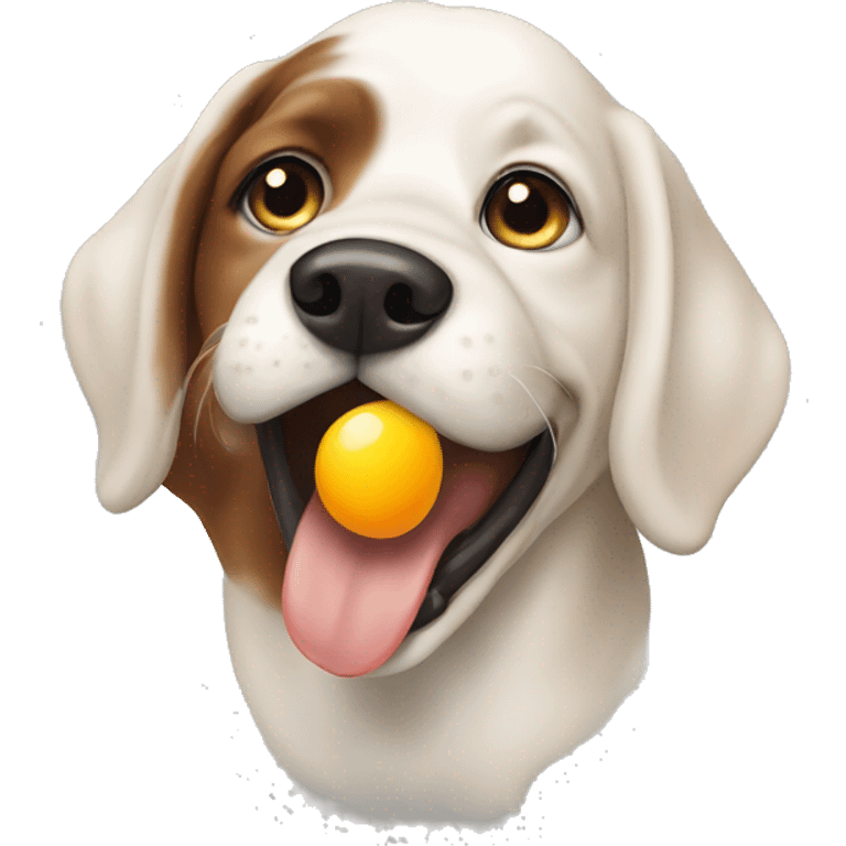 dog eat egg emoji