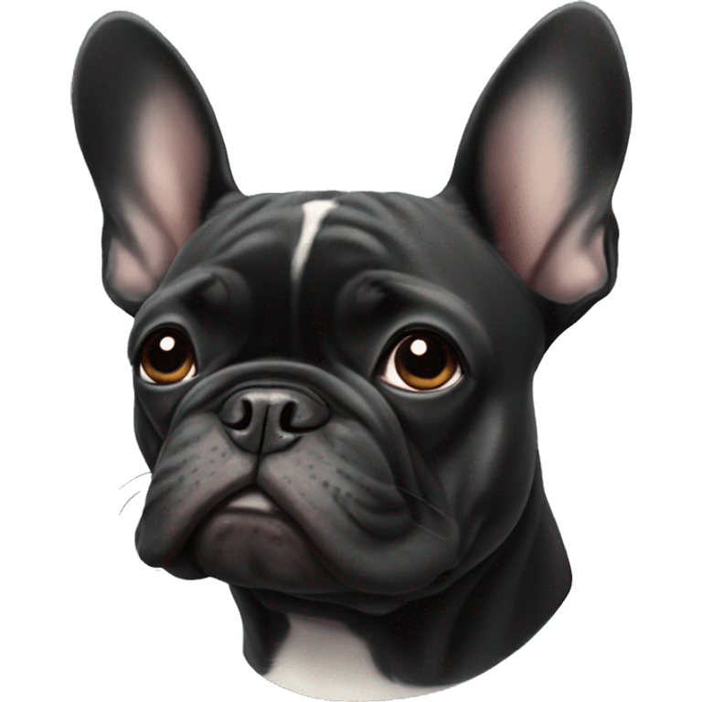 black french bulldog emoji