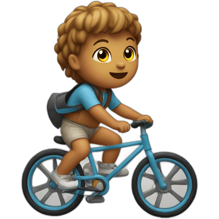 Baby riding bike emoji