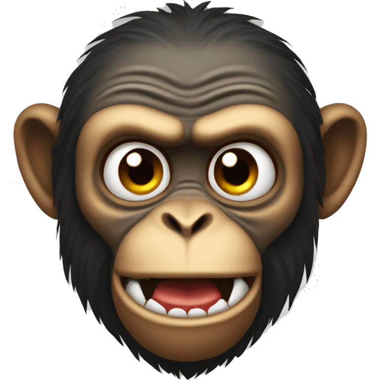 Mad monkey emoji