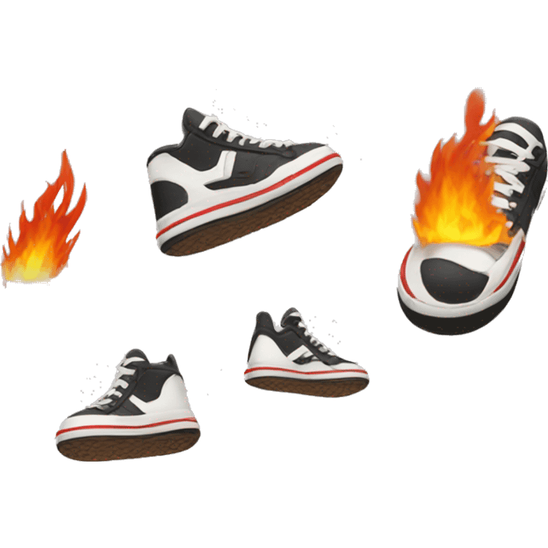 Sneakers on fire emoji