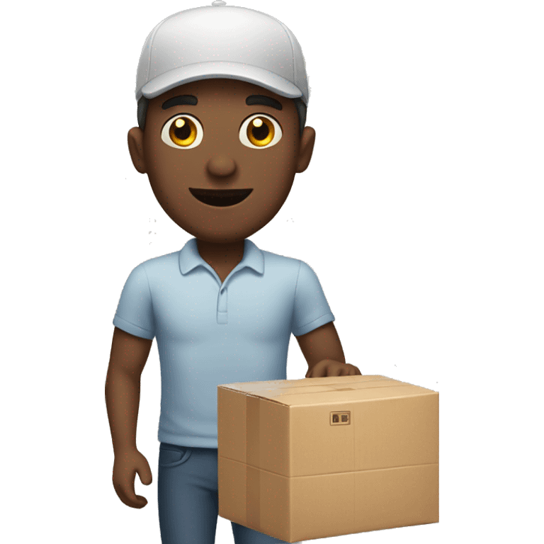 man taking package emoji