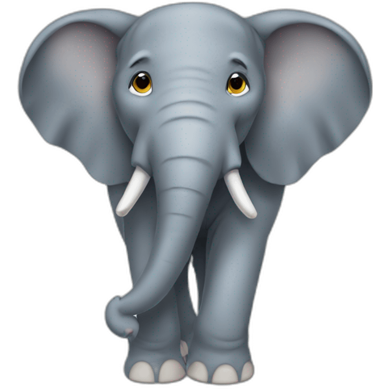 Elephant cartoon emoji