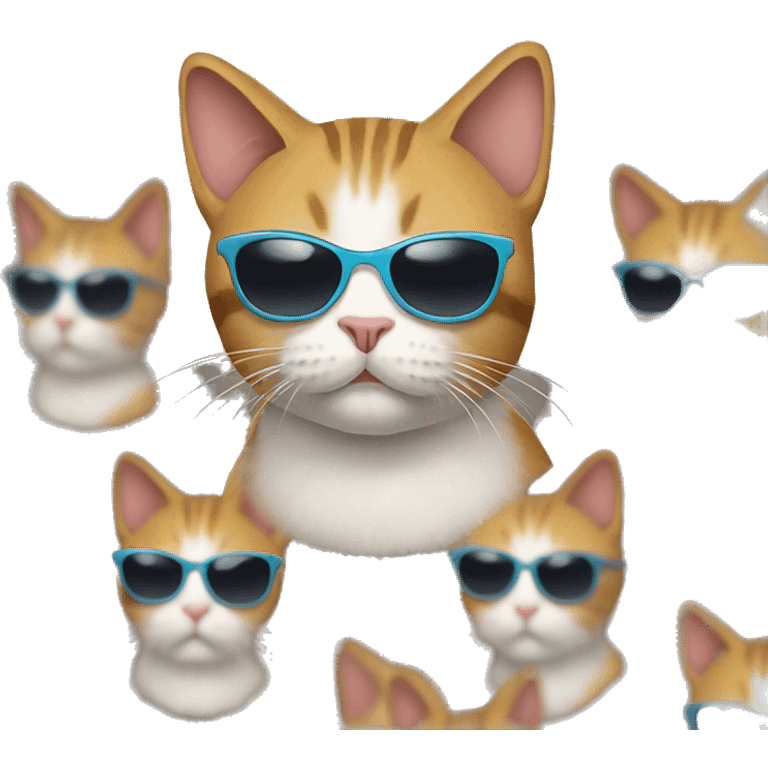 Cat with sunglasses emoji